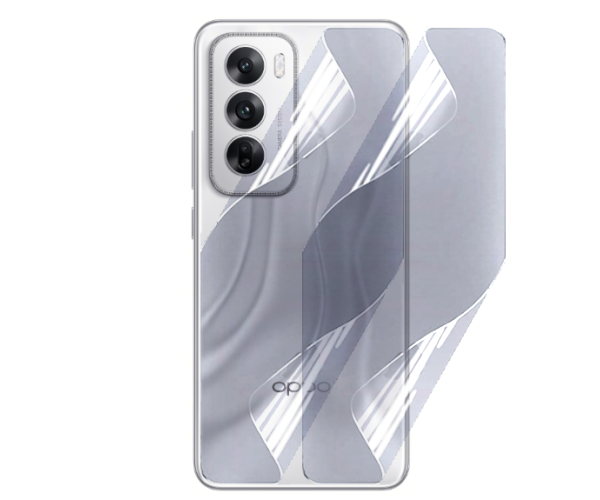 Противоударная гидрогелевая пленка Hydrogel Film для Oppo Reno12 5G на заднюю панель, Transparent