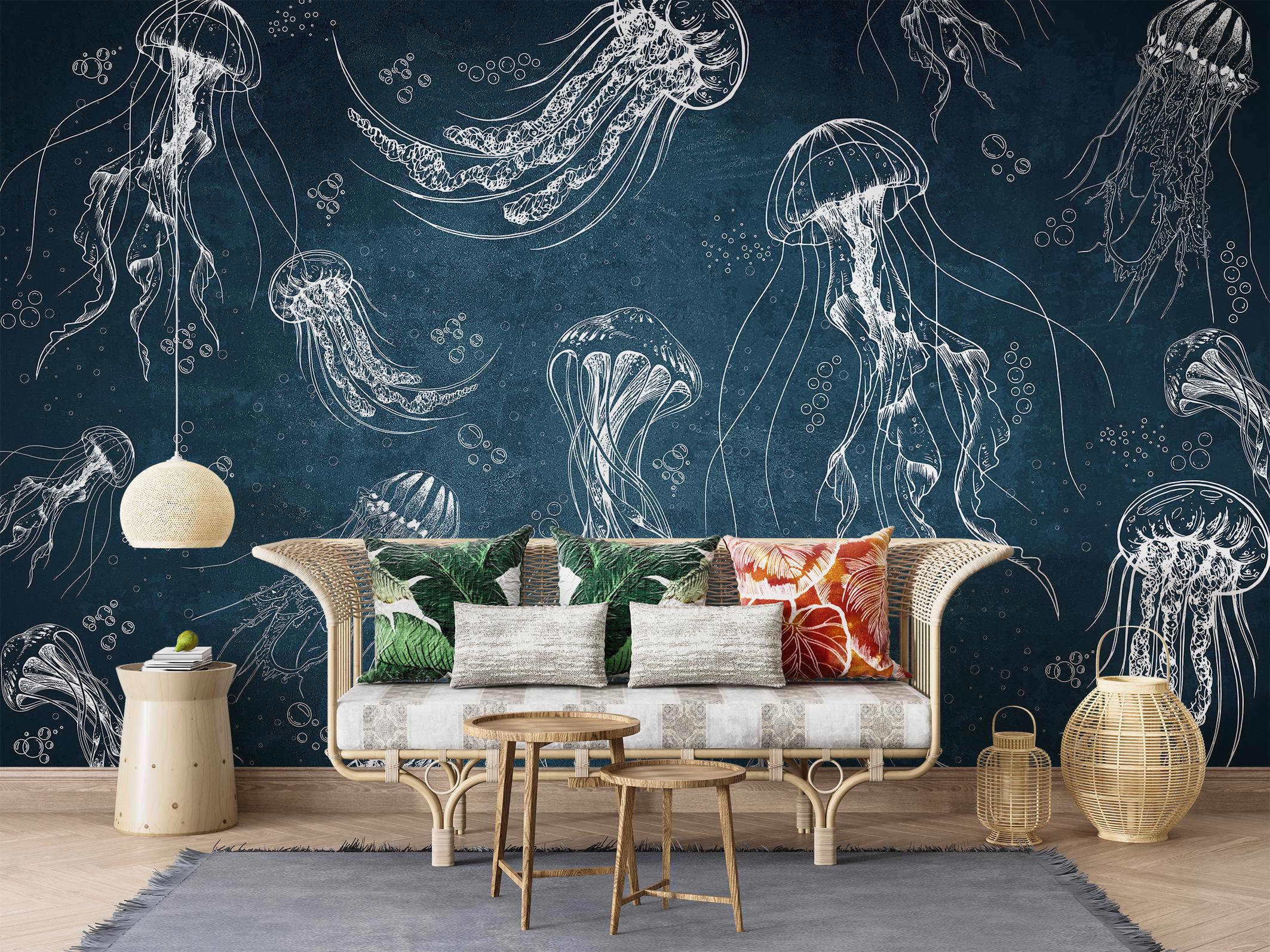 Фотообои флизелиновые Upstream Нарисованные медузы 180х120 см (S5NTR-110/2) - фото 8 Фотообои флизелиновые Upstream Нарисованные медузы 180х120 см (S5NTR-110/2) - фото 8