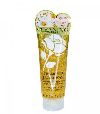 Гель-скраб для вмивання Wokali Chamomile Foaming Facial Wash Scrub з ромашкою 170 мл