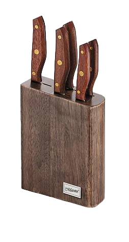 Набор ножей Maestro MR-1416N с подставкой Коричневый (14424553)