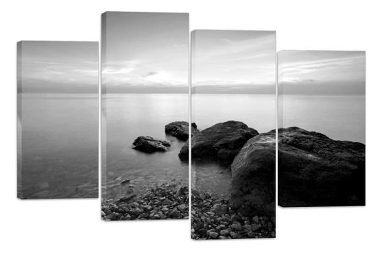 Модульная картина KIL Art Огромные камни на холсте из четырех частей 129x90 см (M4_L_407)