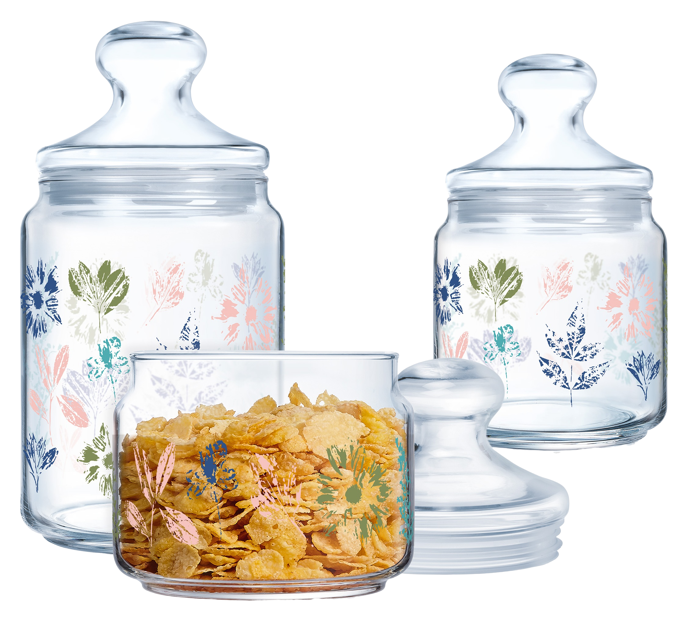 Набор банок LUMINARC CLUB FLERISH 3 шт. 0.5, 0.75, 1 л (UG-X1079)