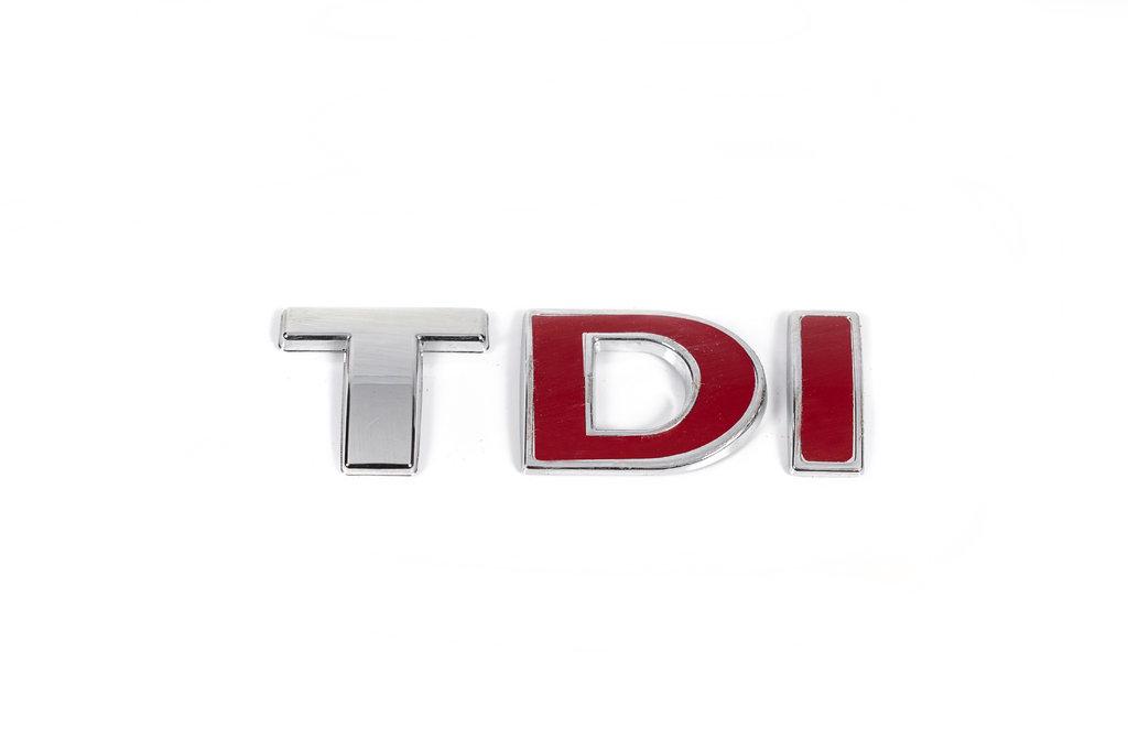 Надпись Tdi OEM Красные DІ Davs Auto для Volkswagen Golf 5 abs-пластик Красный