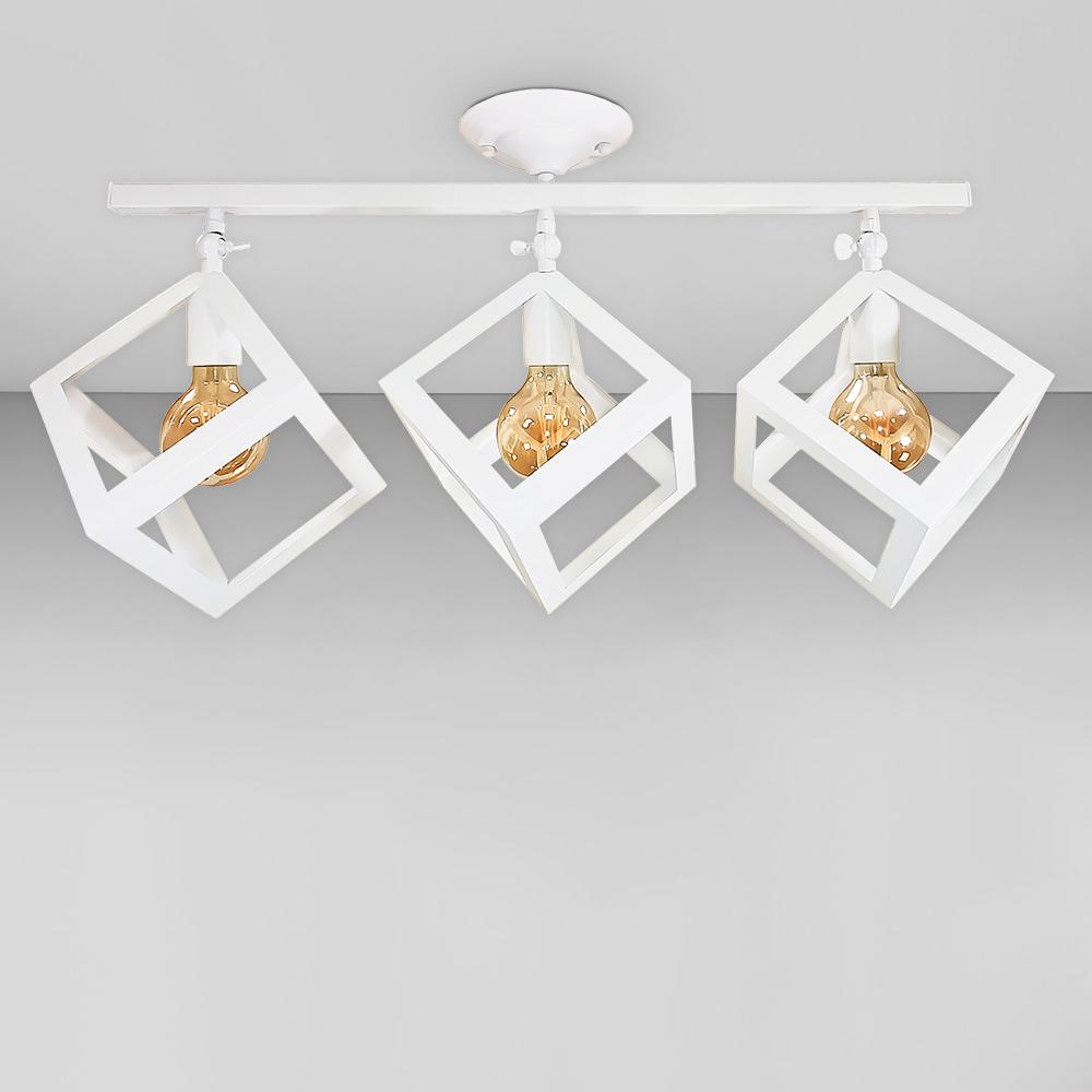 Люстра стельова лофт Light House LS-17199F-3 WH Білий