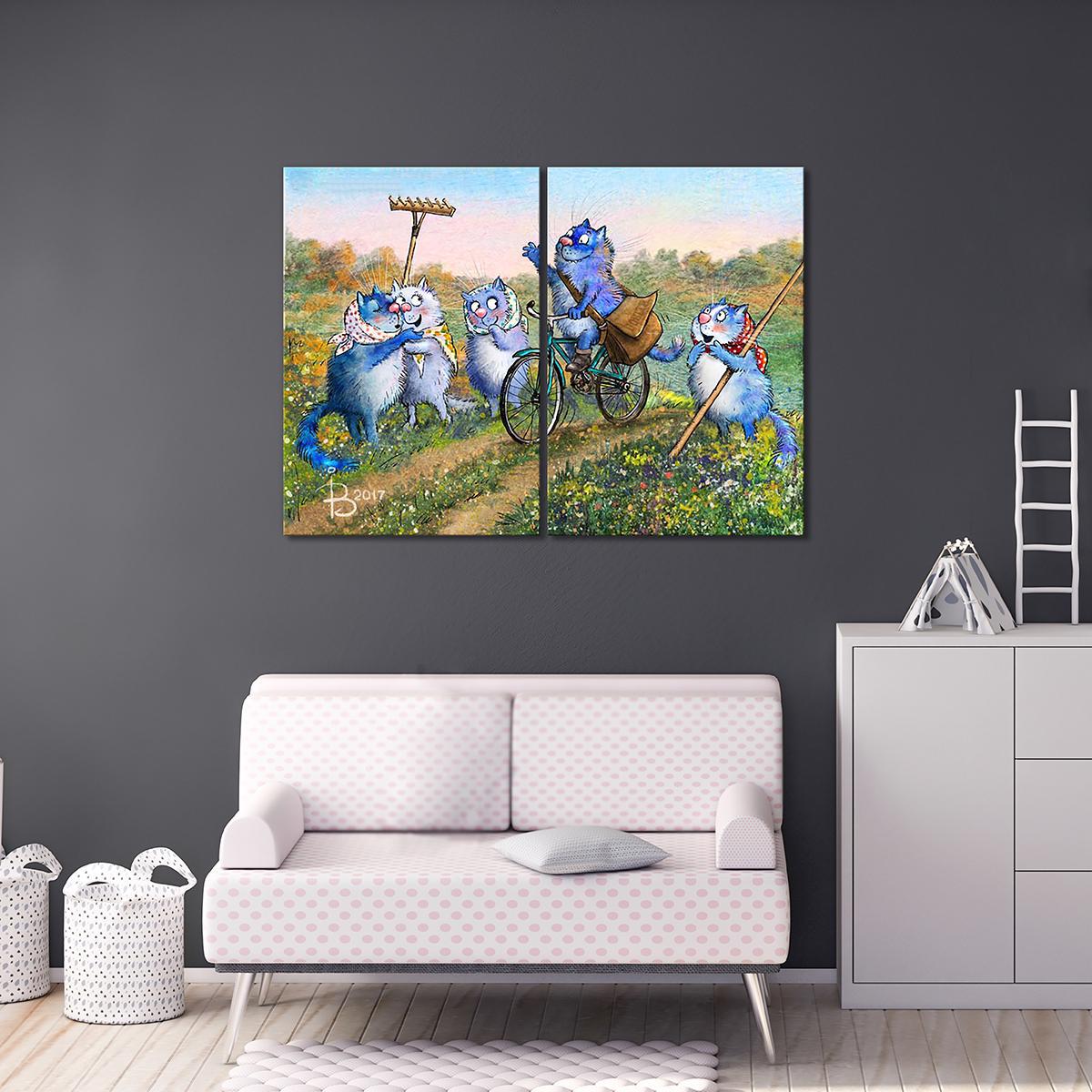 Модульная картина Воздыхание по почтальону 2 модуля общий размер 30х45 см (_rinaz_20172224023)