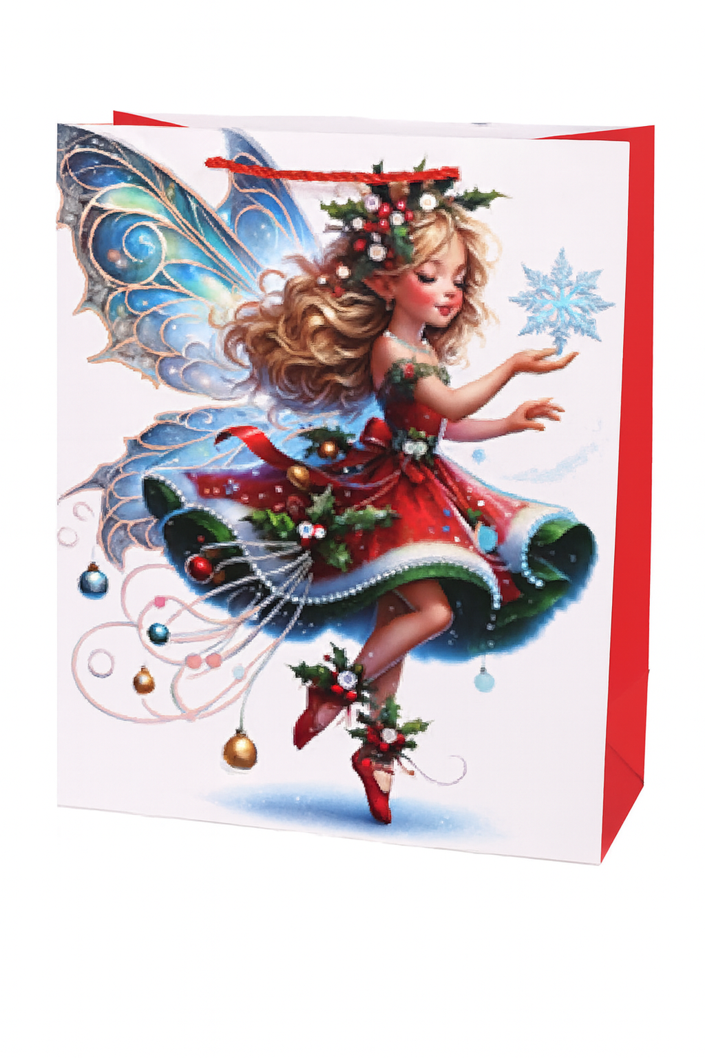 Подарунковий пакет Fairy R34825-S 18х23х10 см Червоний з білим/Блакитний (30492097) Подарунковий пакет Fairy R34825-S 18х23х10 см Червоний з білим/Блакитний (30492097)