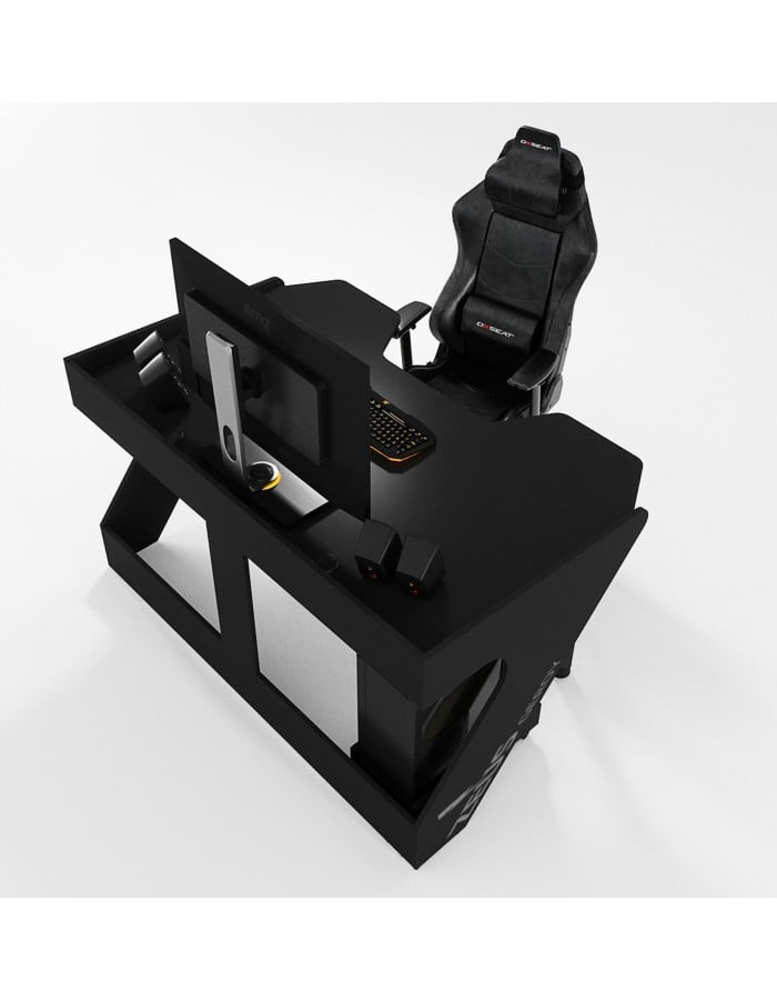 Геймерский эргономичный стол ZEUS Geroy Черный - фото 2 Геймерский эргономичный стол ZEUS Geroy Черный - фото 2