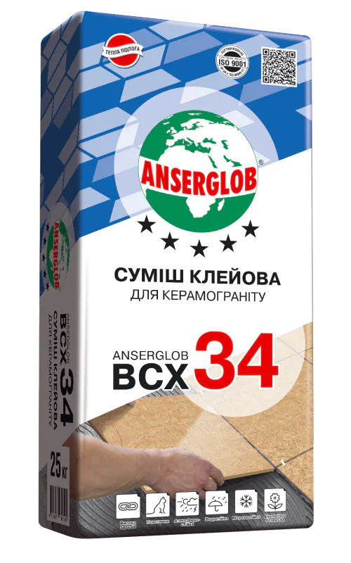 Смесь клеевая ANSERGLOB BCX 34 для керамогранита. (24477928)