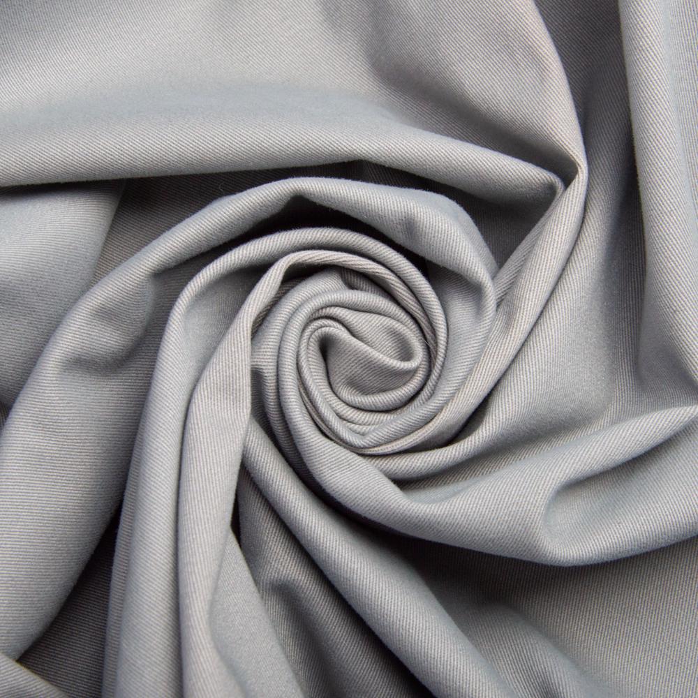 Ткань однотонная котон джинс стрейч Серый (24951)