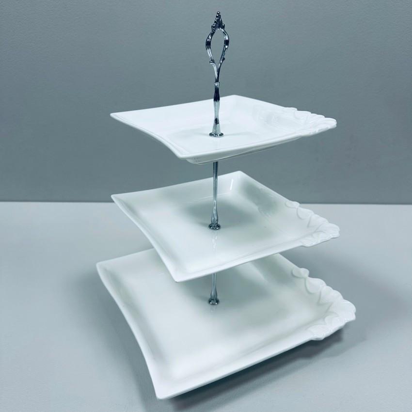 Фруктовниця порцелянова Stenson MC-4877 3-х ярусна 37 см (2529117471) - фото 2 Фруктовниця порцелянова Stenson MC-4877 3-х ярусна 37 см (2529117471) - фото 2