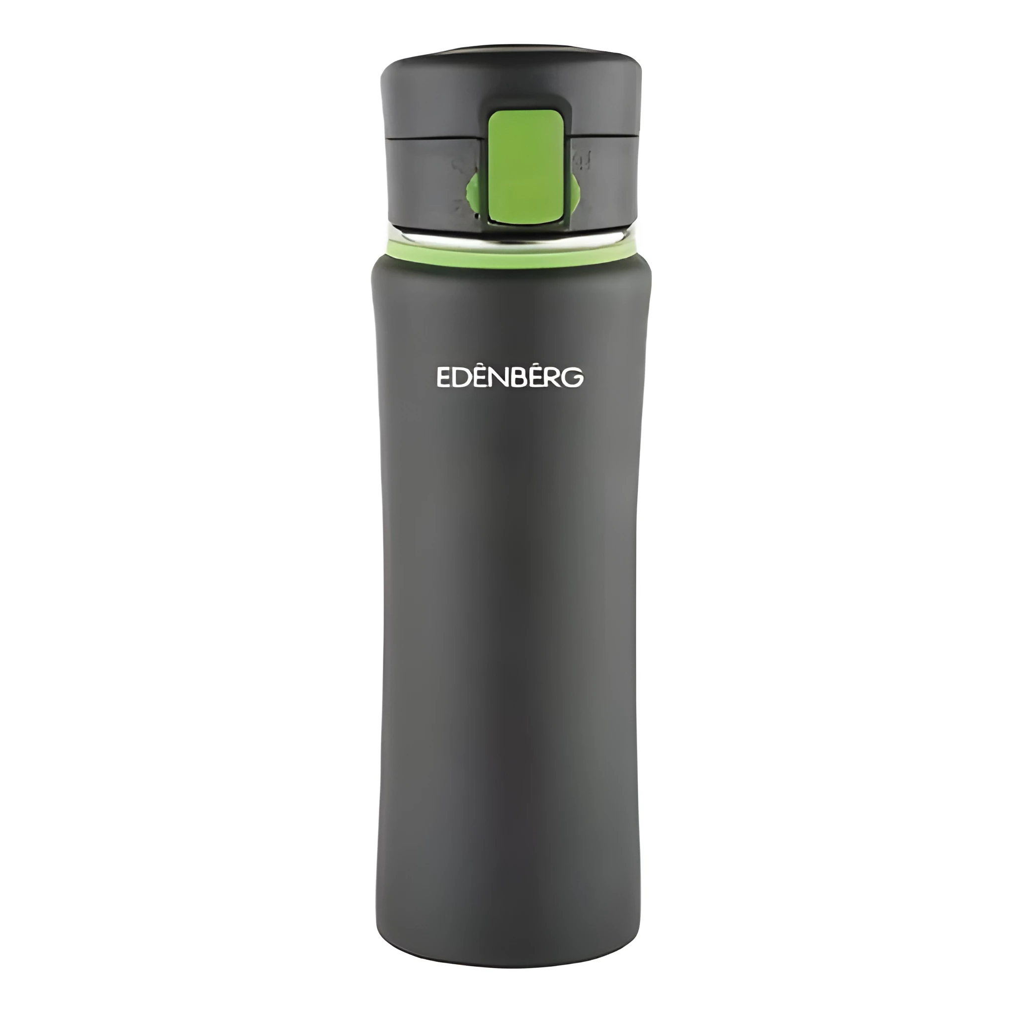 Термокружка Edenberg EB-628 из нержавеющей стали с силиконовой ручкой 480 мл Зеленый (57-46- EB-628)