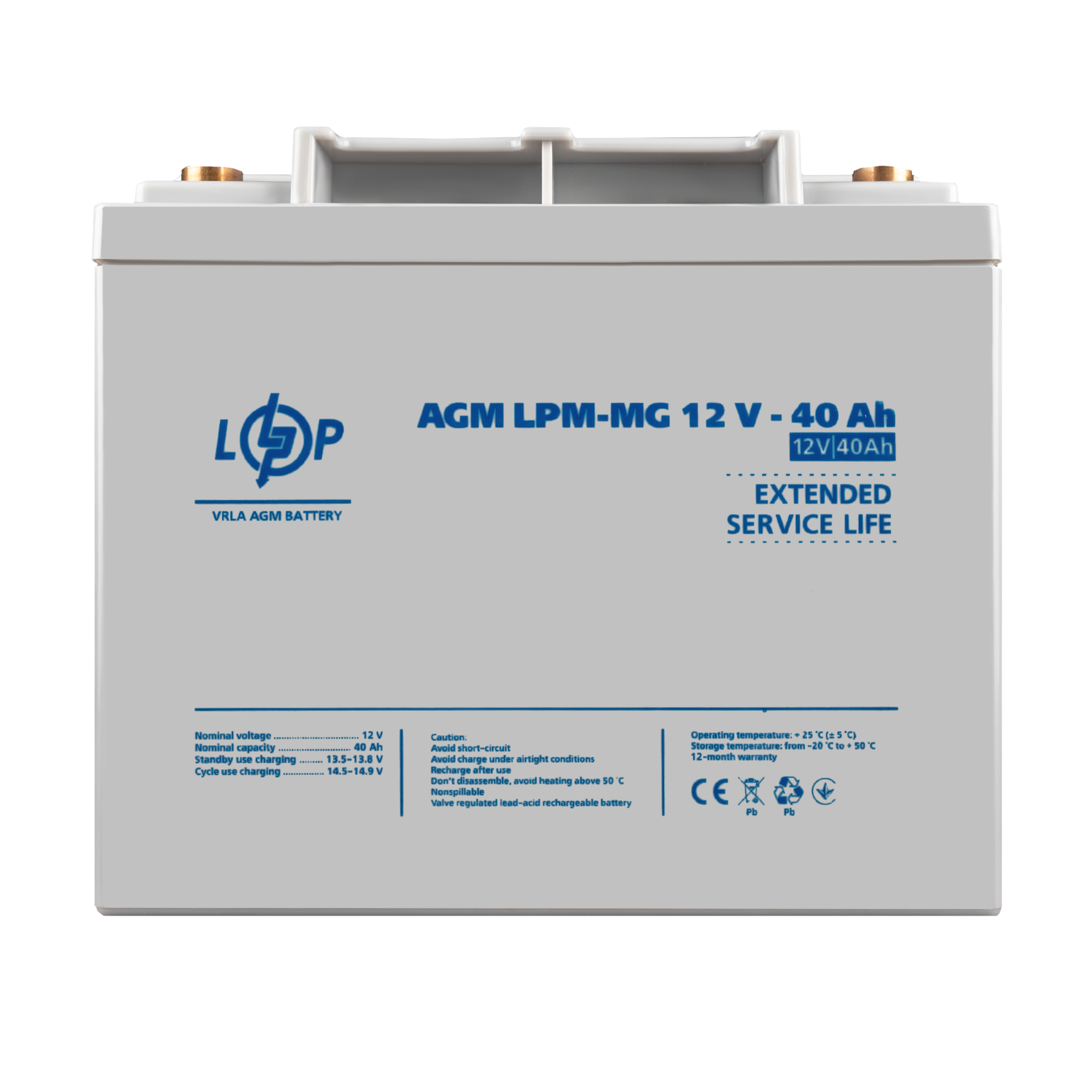 Аккумулятор мультигелевый LPM-MG 12V-40Ah