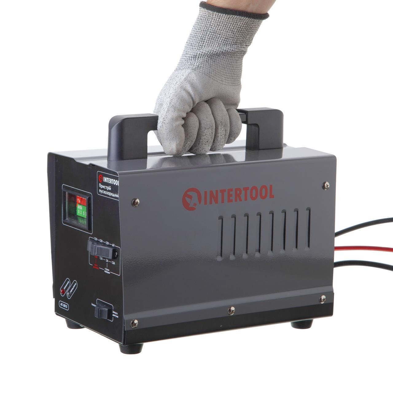Пускозарядное устройство Intertool AT-3013 6 В-12 В 220 В 70 А - фото 6