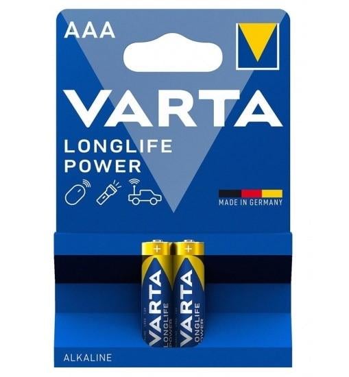 Батарейка Varta Longlife Power AAA 1,5-1,55V 2 шт. (26938320)