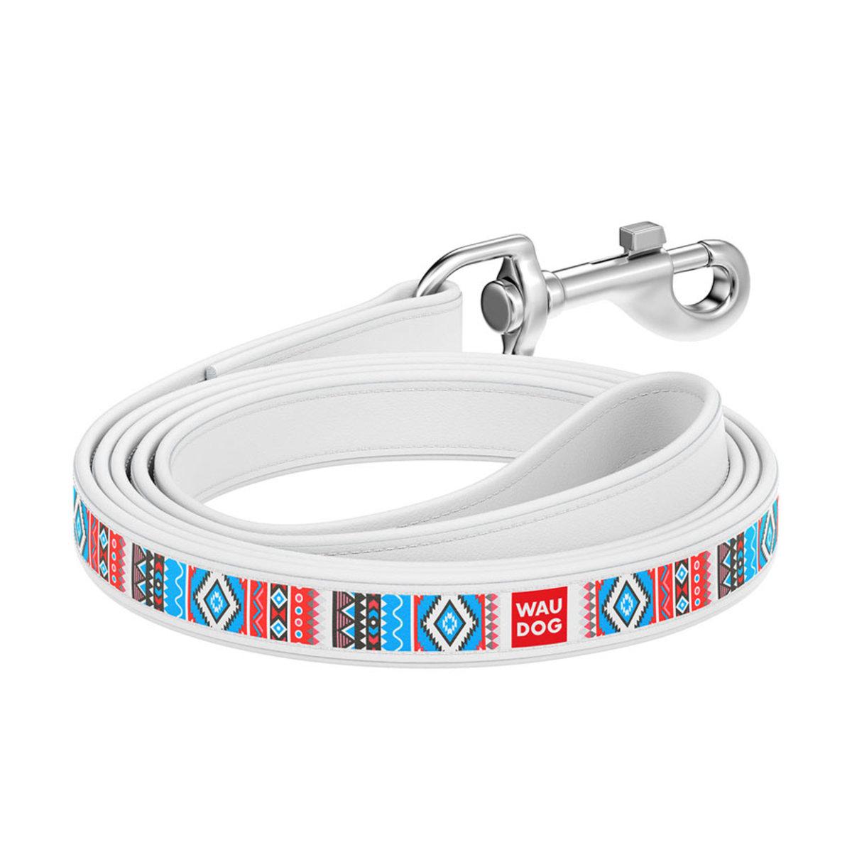 Поводок Waudog Design Этно 12 мм 122 см Белый Поводок Waudog Design Этно 12 мм 122 см Белый