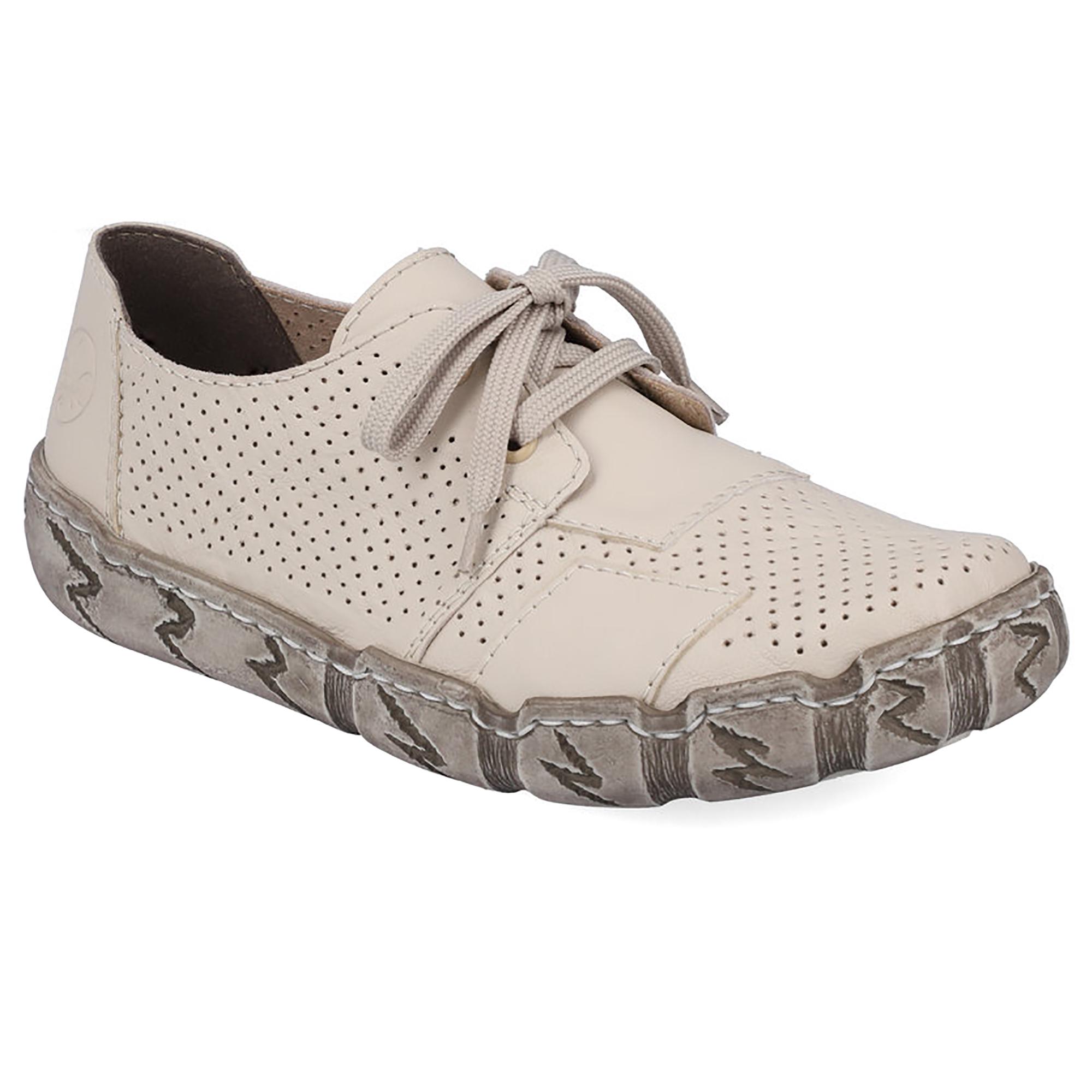 Мокасины женские весенние Rieker р. 40 Бежевый (089326-40)