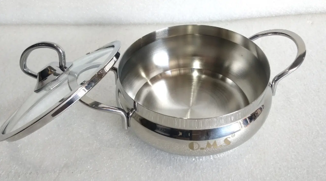 Каструля OMS з нержавіючої сталі з кришкою для газу і індукцїї 1,4 л (2009-1,4) - фото 9