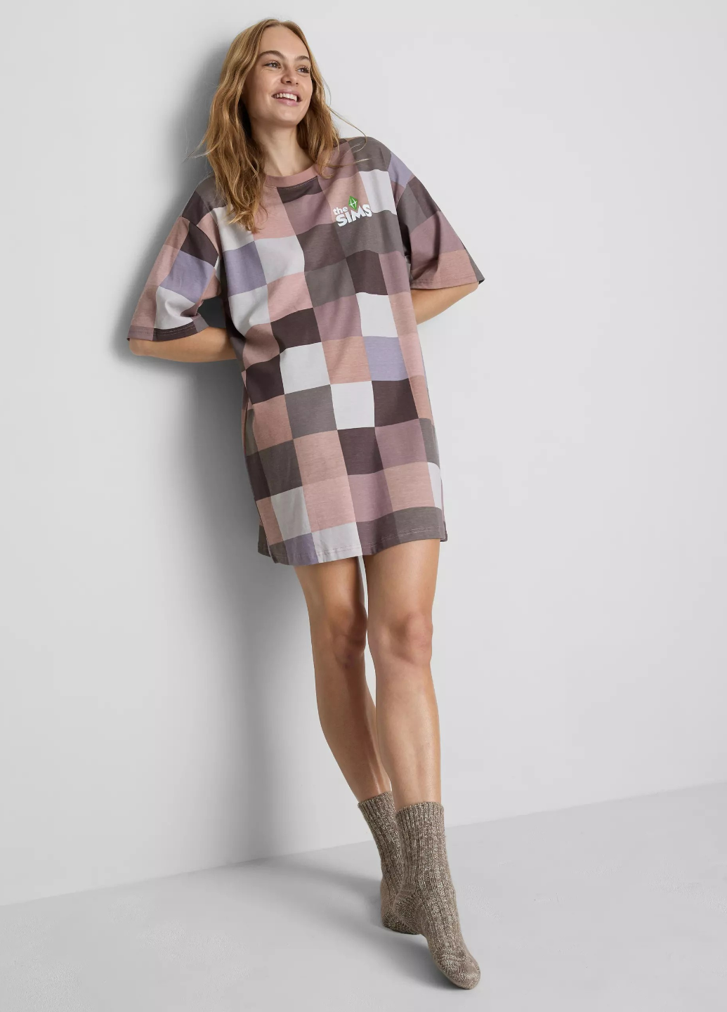 Ночная рубашка PRIMARK Ladies Nightshirt THE SIMS XXL Коричневый (3001)