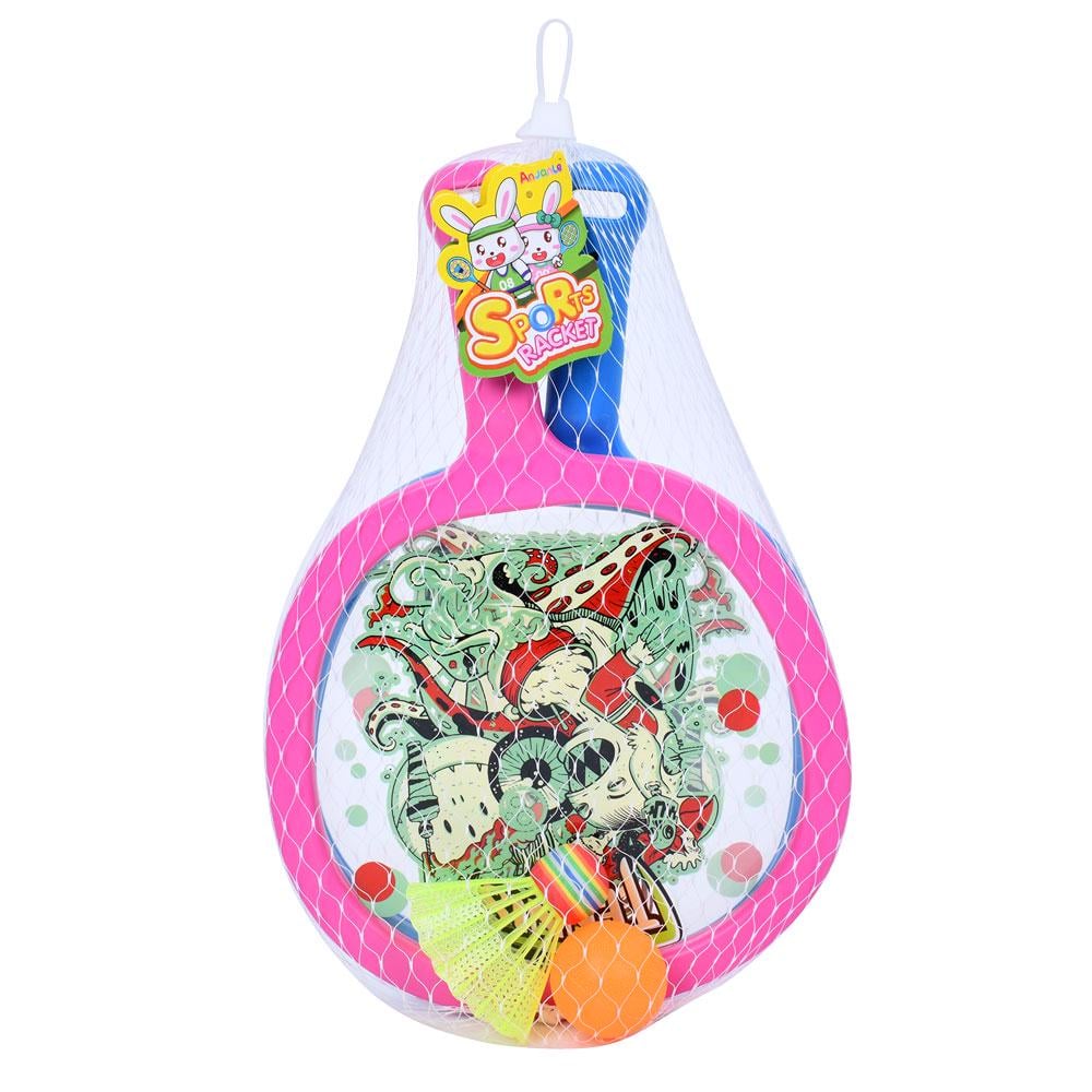 Ракетки дитячі MR 1208 2 шт. Рожевий/Синій - фото 2 Ракетки дитячі MR 1208 2 шт. Рожевий/Синій - фото 2