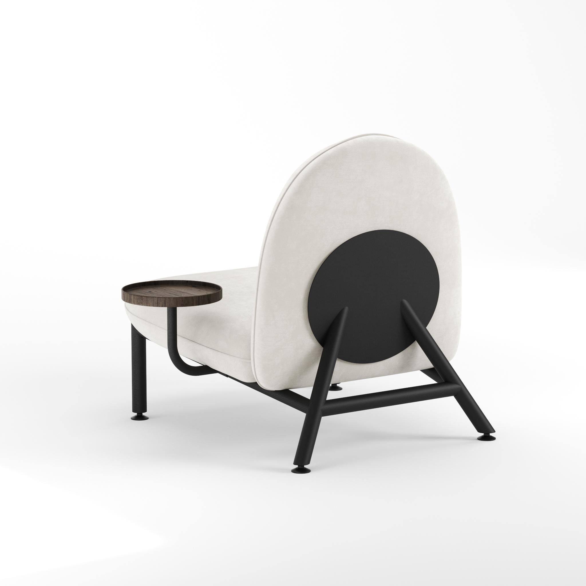 Крісло зі столиком Soft Lounge Belfast 01 75x82x80 см Чорний (22100379) - фото 4 Крісло зі столиком Soft Lounge Belfast 01 75x82x80 см Чорний (22100379) - фото 4