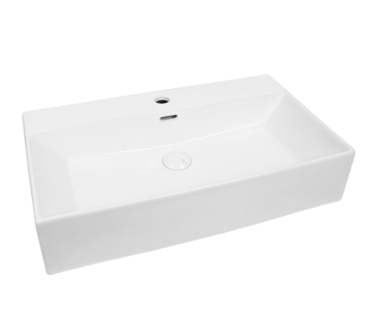 Умывальник накладной Valeso фаянс без донного клапана 800x415x155 мм (SP000053544)