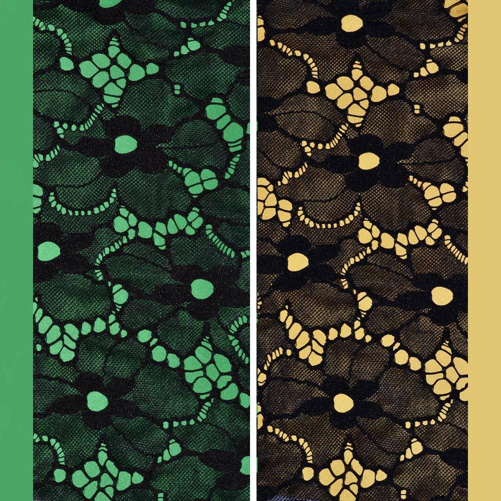 Ткань кружевное полотно стрейч цветы ширина 140 см Черный (11142.044) - фото 5 Ткань кружевное полотно стрейч цветы ширина 140 см Черный (11142.044) - фото 5