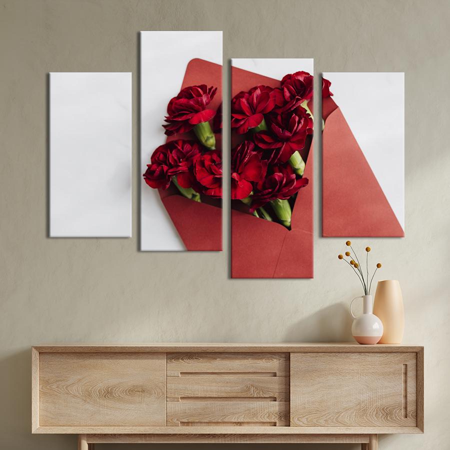 Картина на холсте Письмо с гвоздиками 149x106 см (931-42)