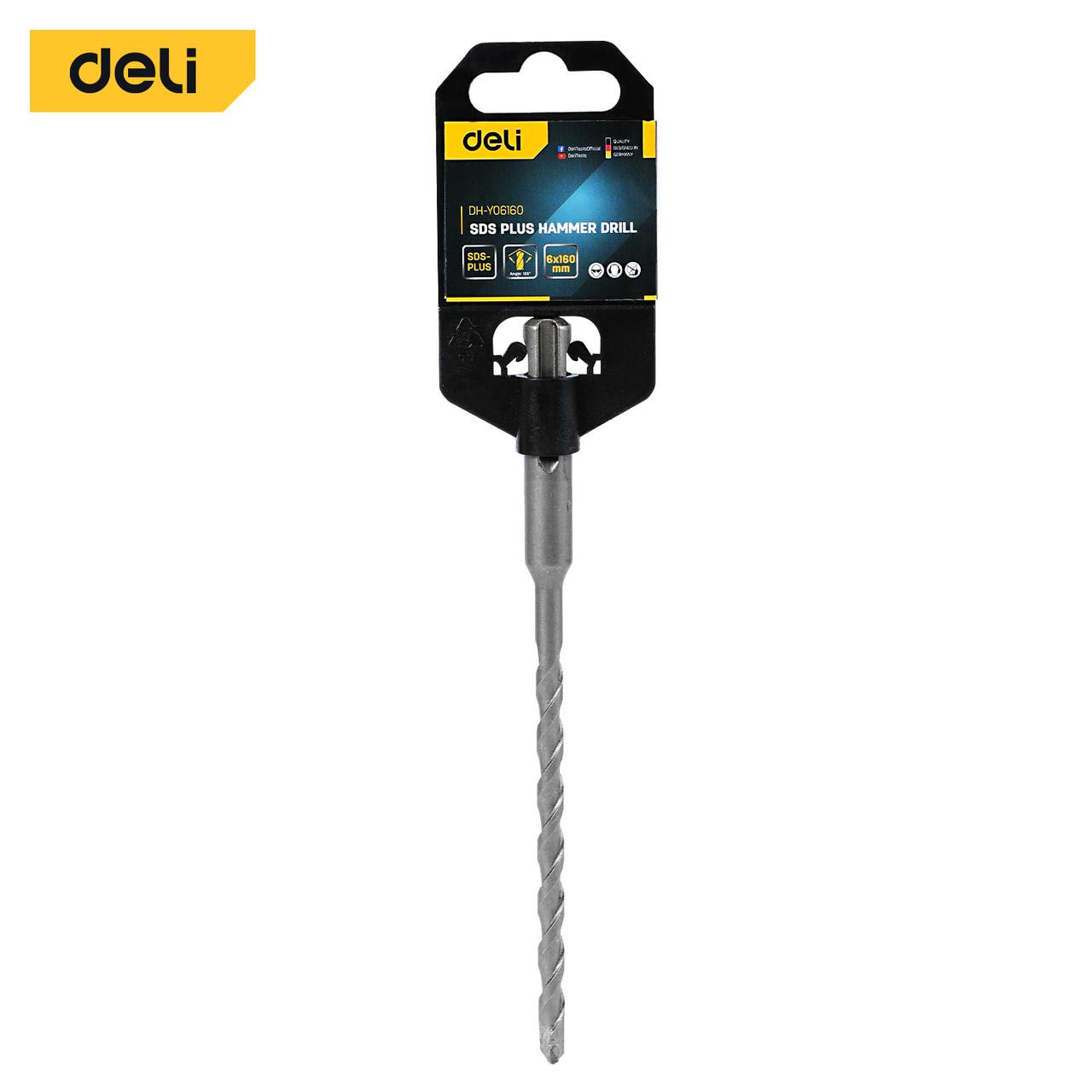 Бур Deli Tools SDS Plus EDH-Y06110 D 6х160 мм (27207040) - фото 3