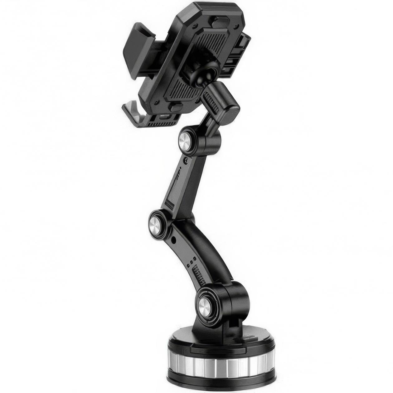 Держатель для телефона в авто Hoco DCA33 Powerful suction cup Черный (1010720-Black) - фото 2