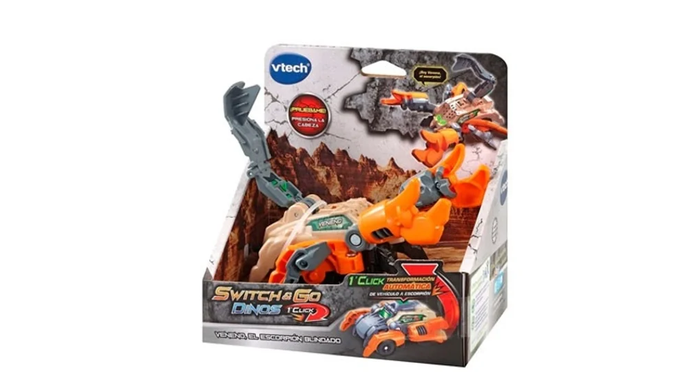 Іграшка-трансформер VTech Switch & Go Dinos 2в1 Скорпіон-машина зі звуком (500299)