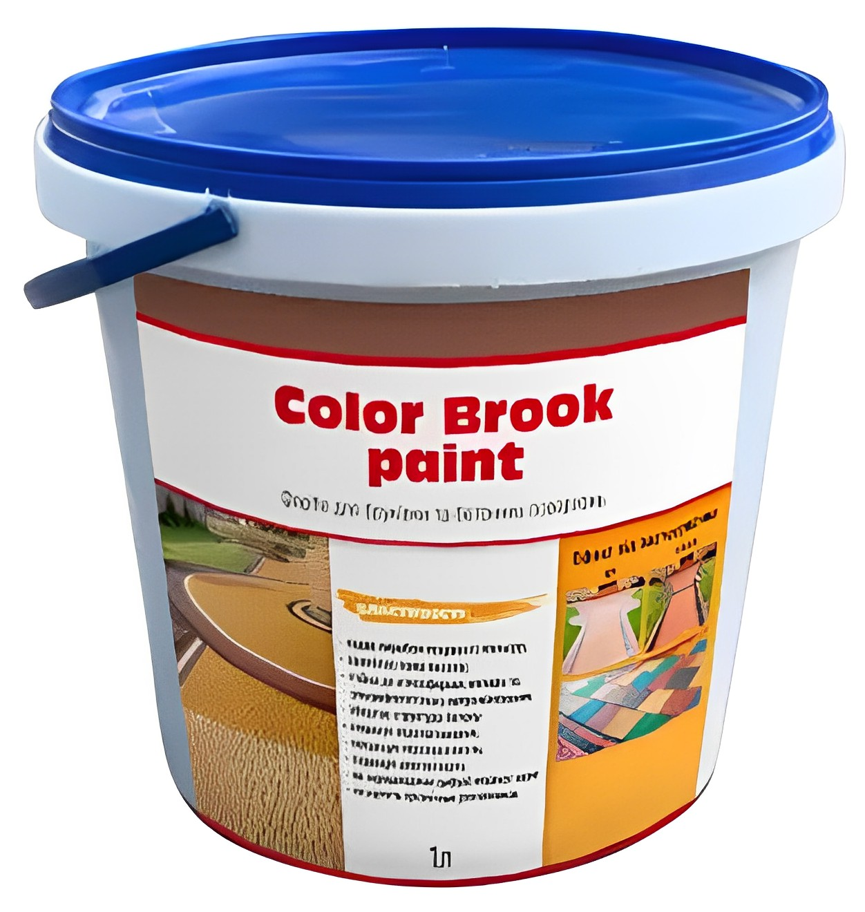 Краска для брусчатки декоративная защитная Color Brook paint 1 л Терракотовый