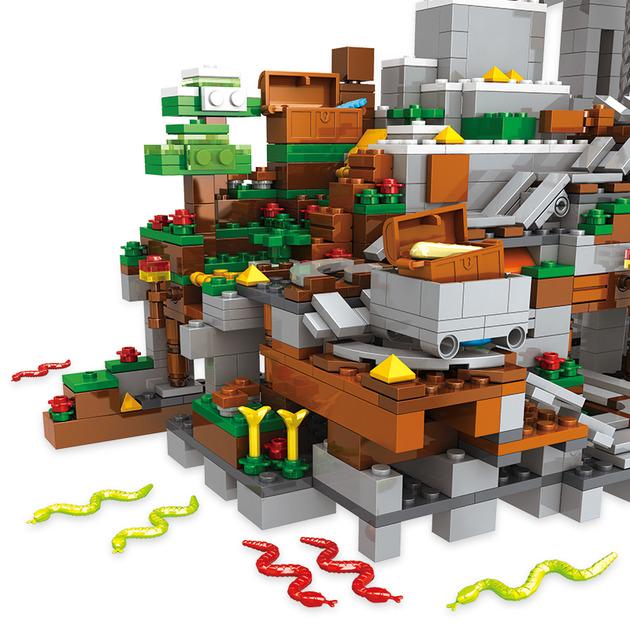 Конструктор Майнкрафт My World Гірська печера шахта з героями та мобами 1089 дет. - фото 4 Конструктор Майнкрафт My World Гірська печера шахта з героями та мобами 1089 дет. - фото 4