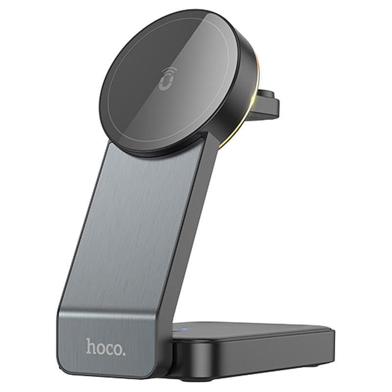 Зарядное устройство беспроводное Hoco CQ3 Motorcycle 3-in1 Black (00000071104_1)