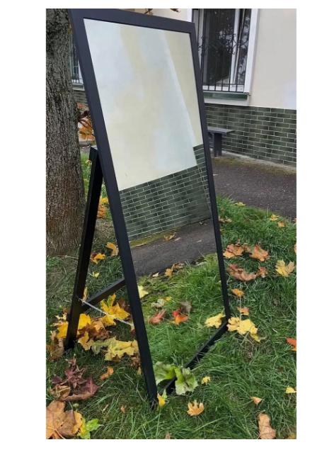 Напольное зеркало 1800 в прямой раме на ножке 1500х800 мм Черный (29358434) - фото 6 Напольное зеркало 1800 в прямой раме на ножке 1500х800 мм Черный (29358434) - фото 6