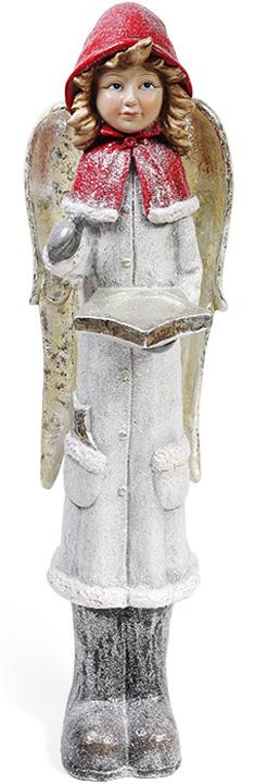 Новогодняя керамическая фигура Девочка Ангел 111 см (BD-820-111)