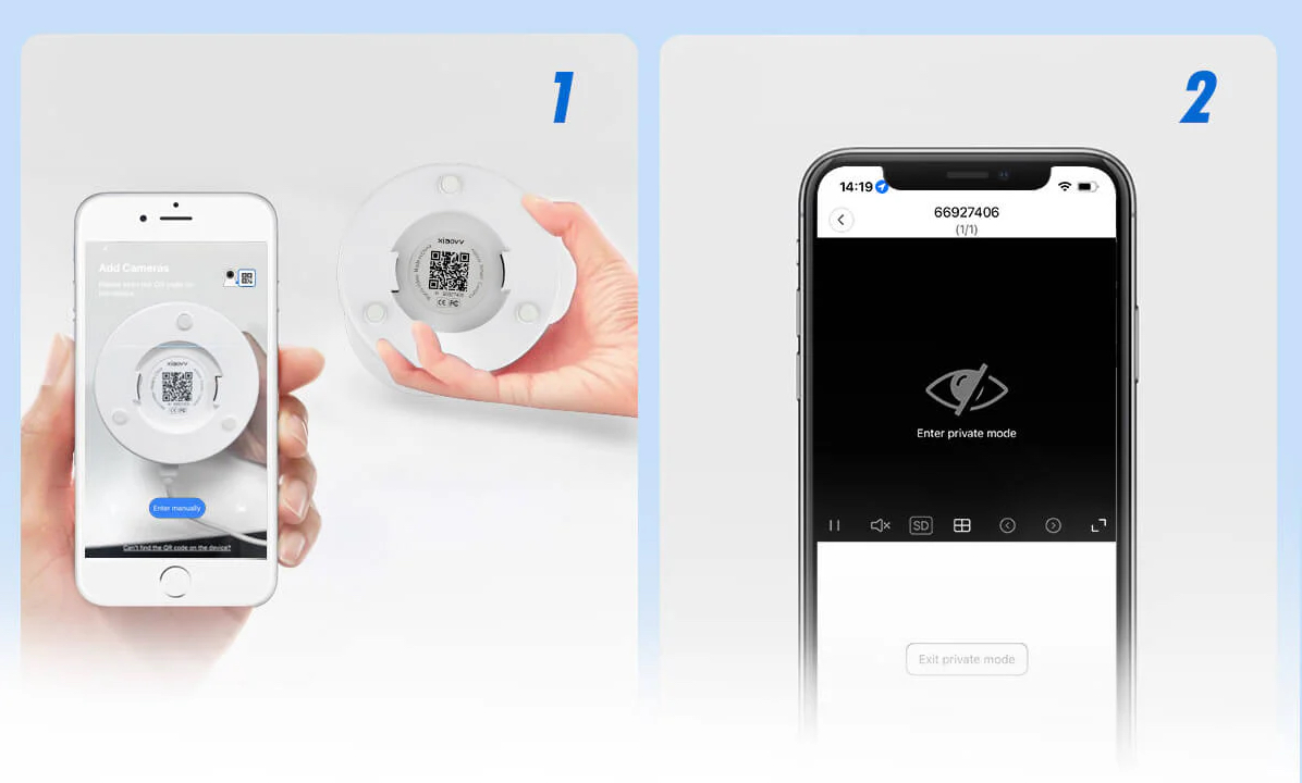 Відеоняня XIAOVV Q2 3MP з датчиком звуку (28780603) - фото 15