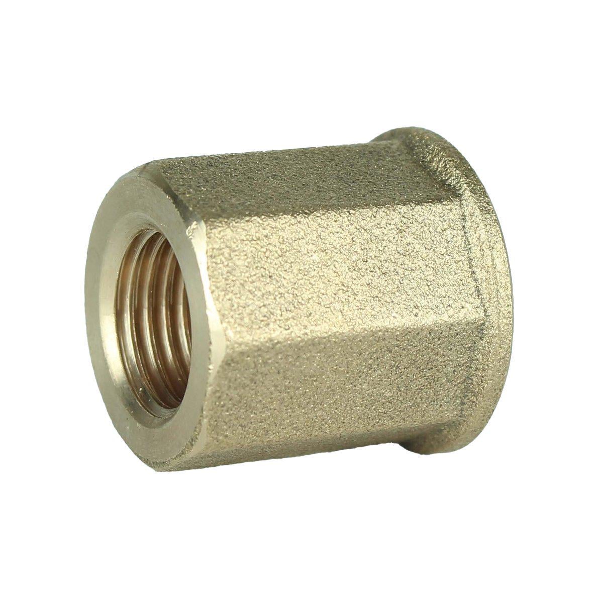 Муфта А0301А 3/8″ВВ латунная восьмигранная (000028666)
