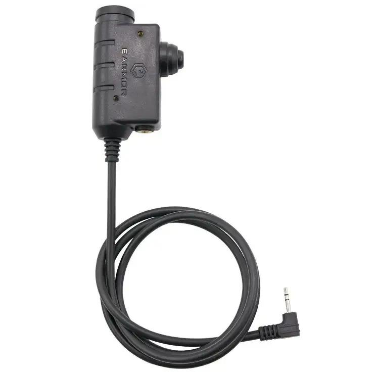 Кнопка для рации PTT Earmor M51 тип Motorola 2 pin (219-1) - фото 1