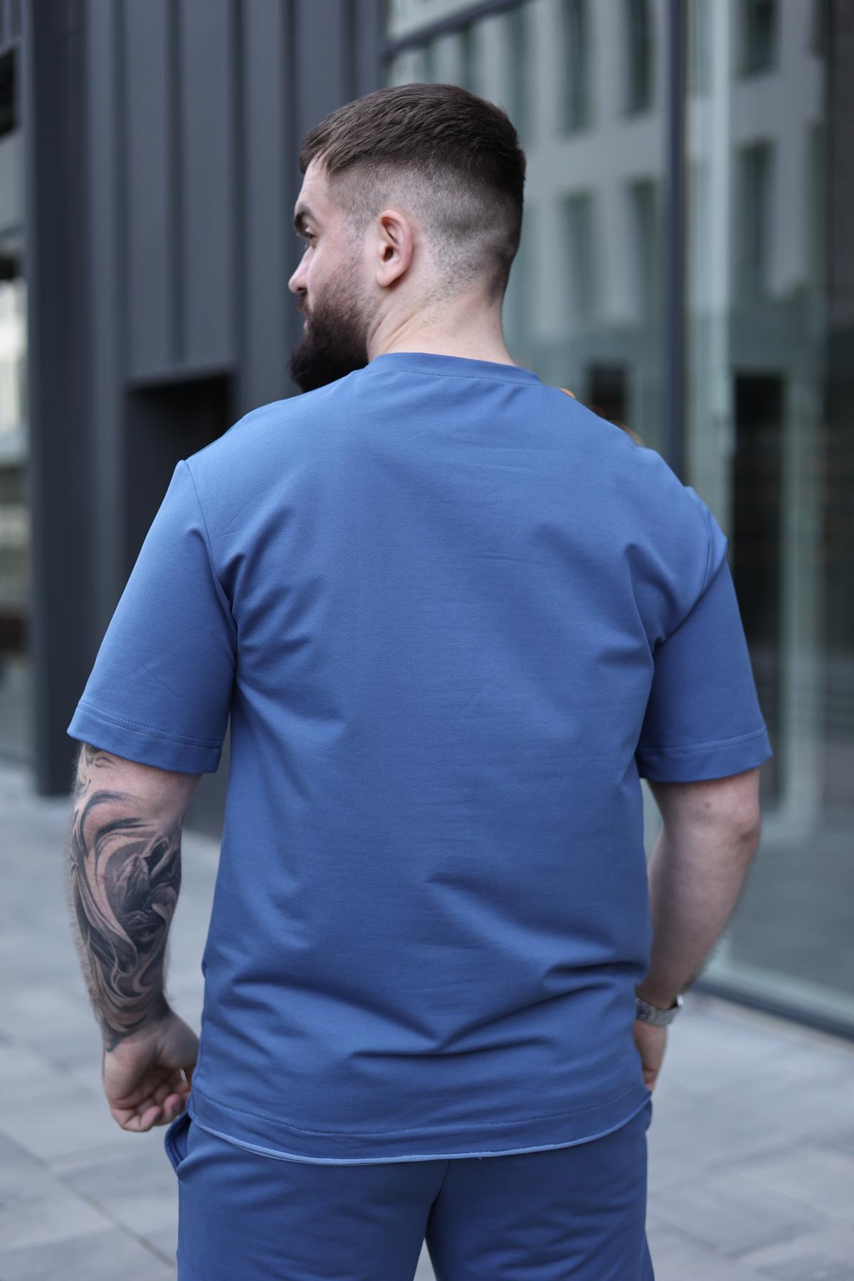 Комплект мужской летний BREEZE оверсайз 3XL Синий (1576420348/1/6) - фото 3 Комплект мужской летний BREEZE оверсайз 3XL Синий (1576420348/1/6) - фото 3