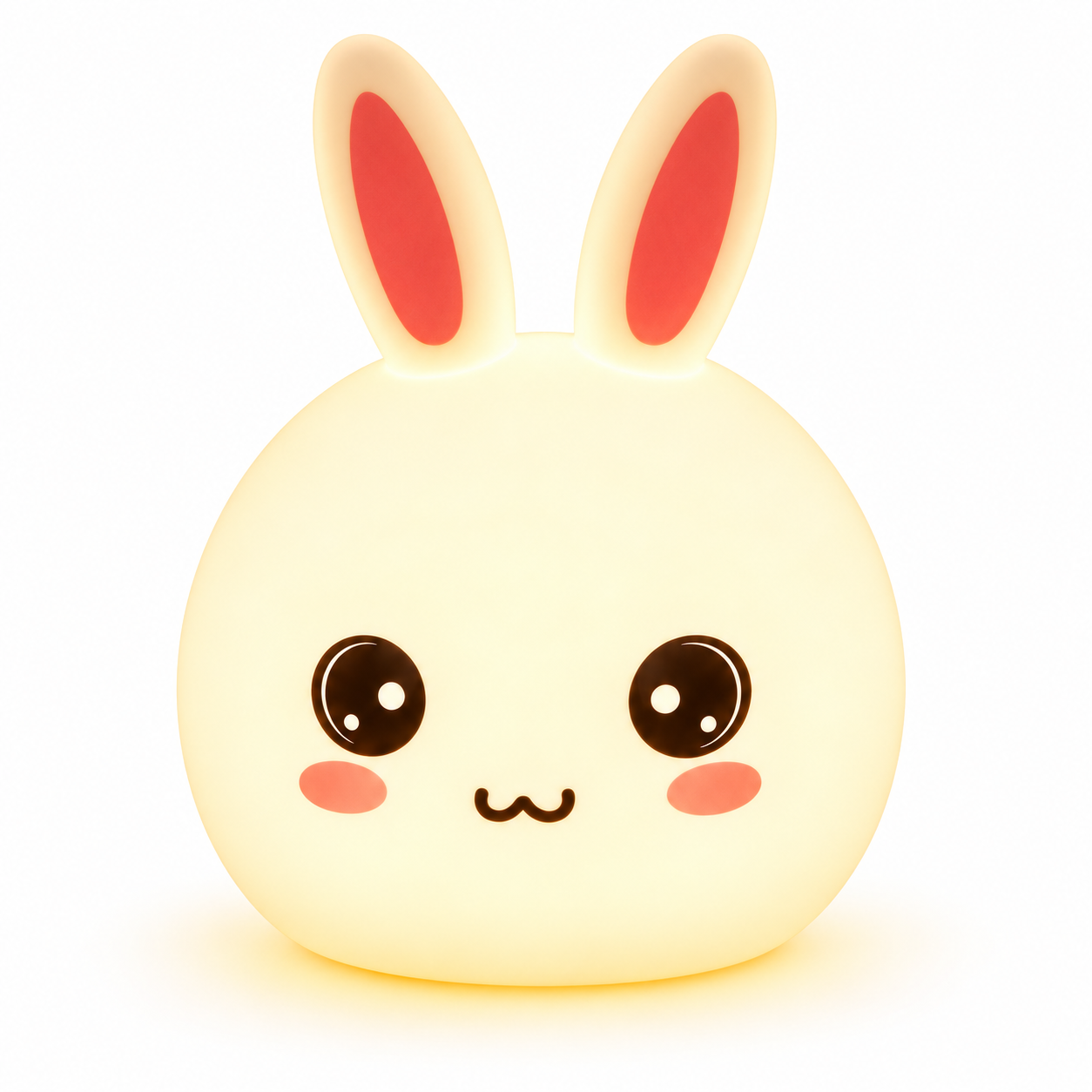 Ночник Rabbit Touch LED силиконовый с аккумулятором Белый (6642)