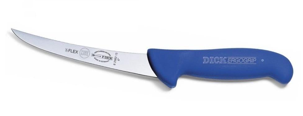 Ніж обвалювальний Dick ErgoGrip 130 мм напівгнучкий вигнуте лезо Синій (82982130)