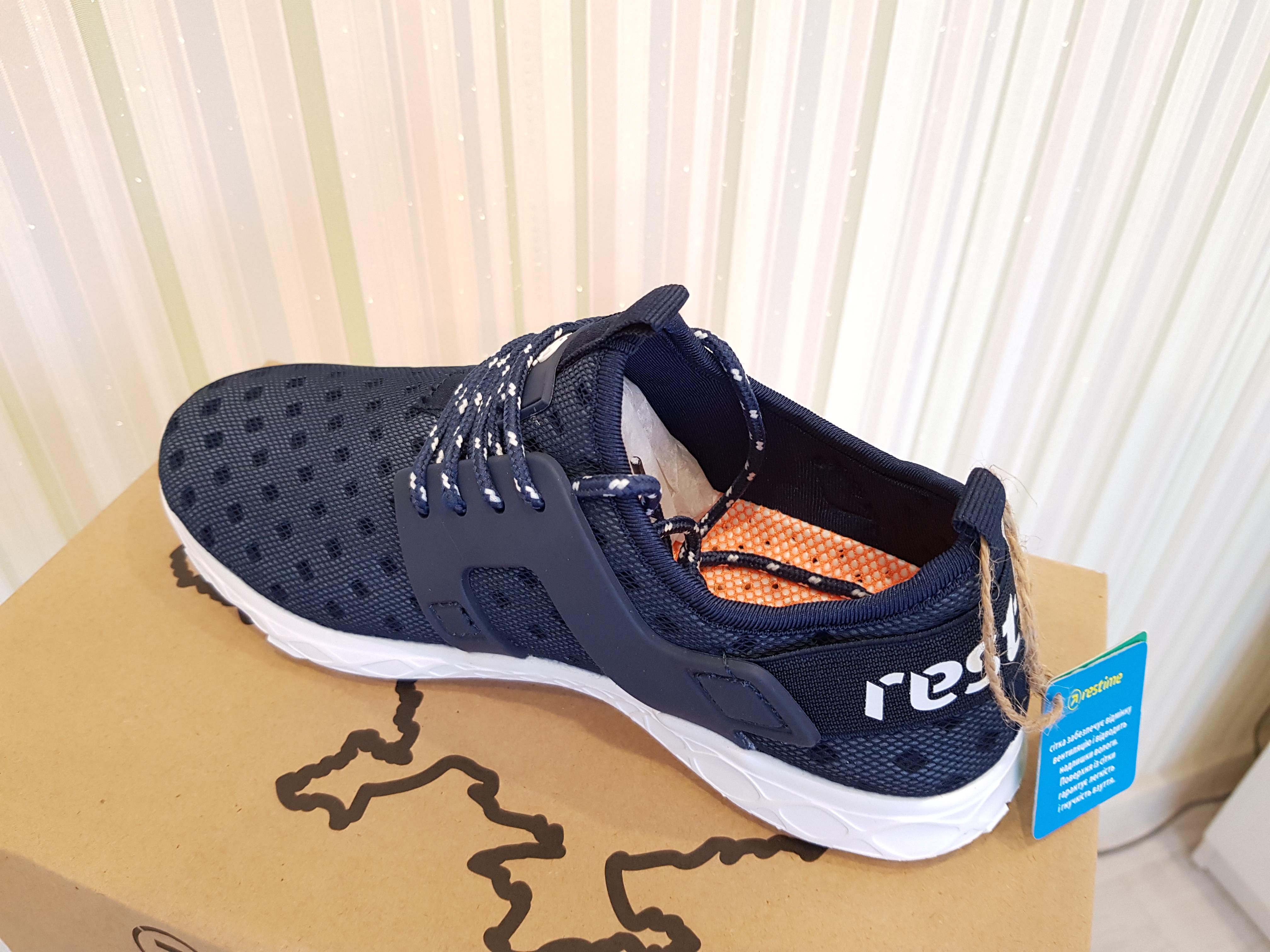 Кроссовки женские Restime SWL 20227 текстильные р. 36 Синий/Белый (1276-36) - фото 6