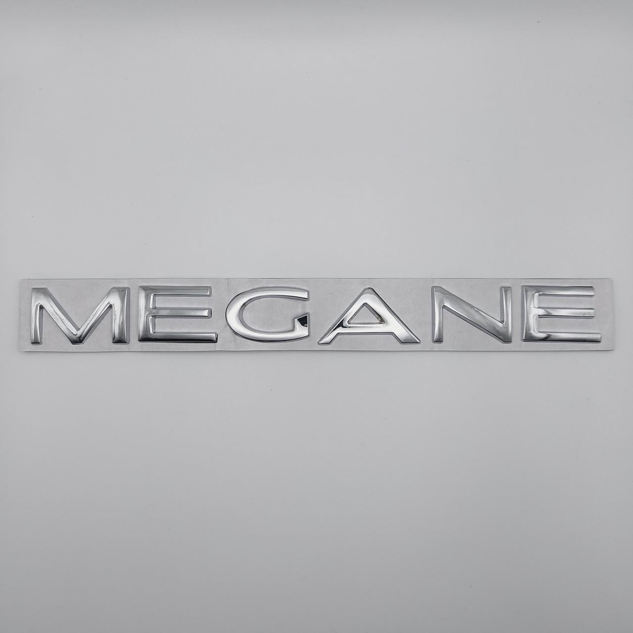 Эмблема надпись Megane Renault Хром глянцевый (1922220851)