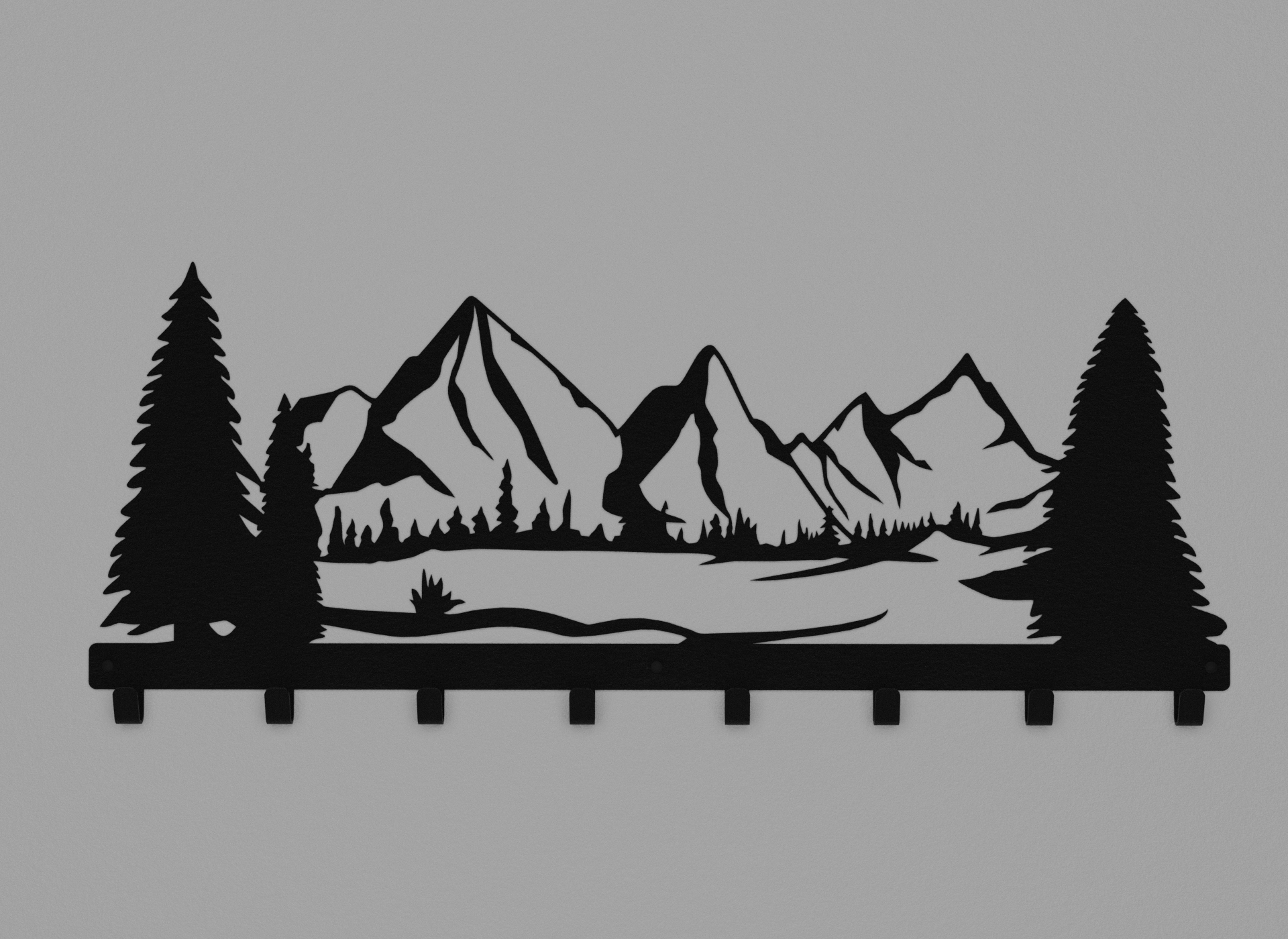 Вешалка Горы из металла (CH-005)