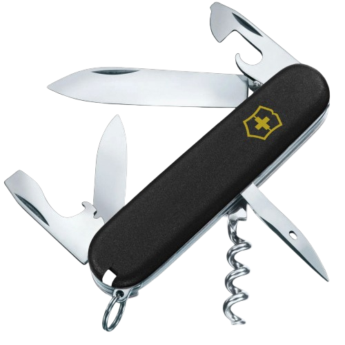 Нож складной швейцарский Victorinox Spartan MAT 12 функций 91x27x15 мм Black (621310)