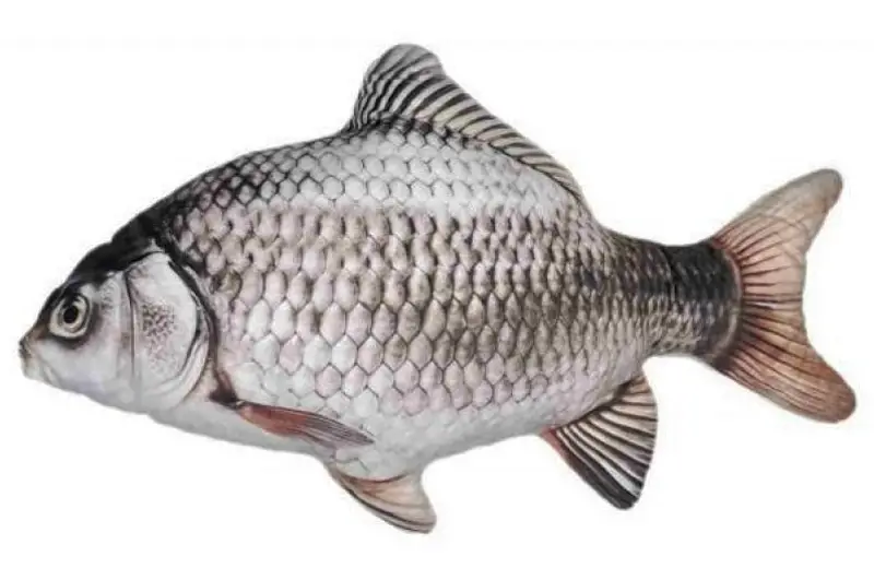 Іграшка м’яконабивна K-S-50 "Карась" 50 см Срібний