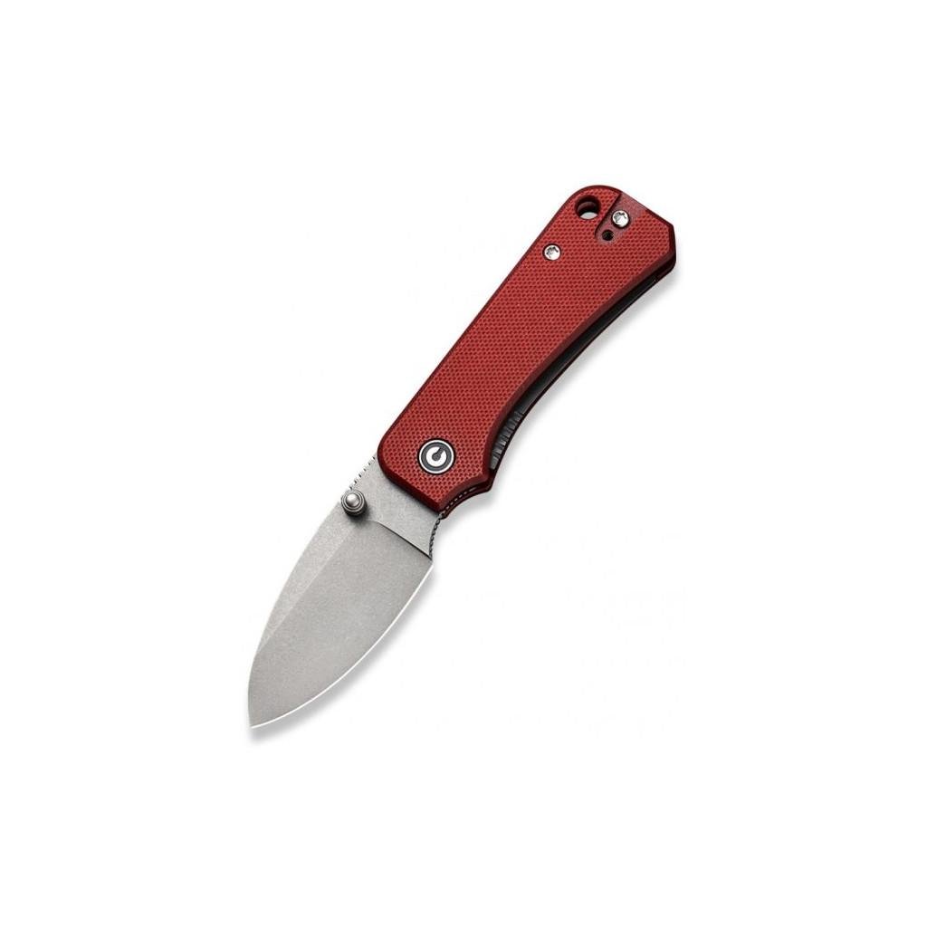 Нож складной охотничий Civivi Baby Banter Stonewash Red G10 (m323577)