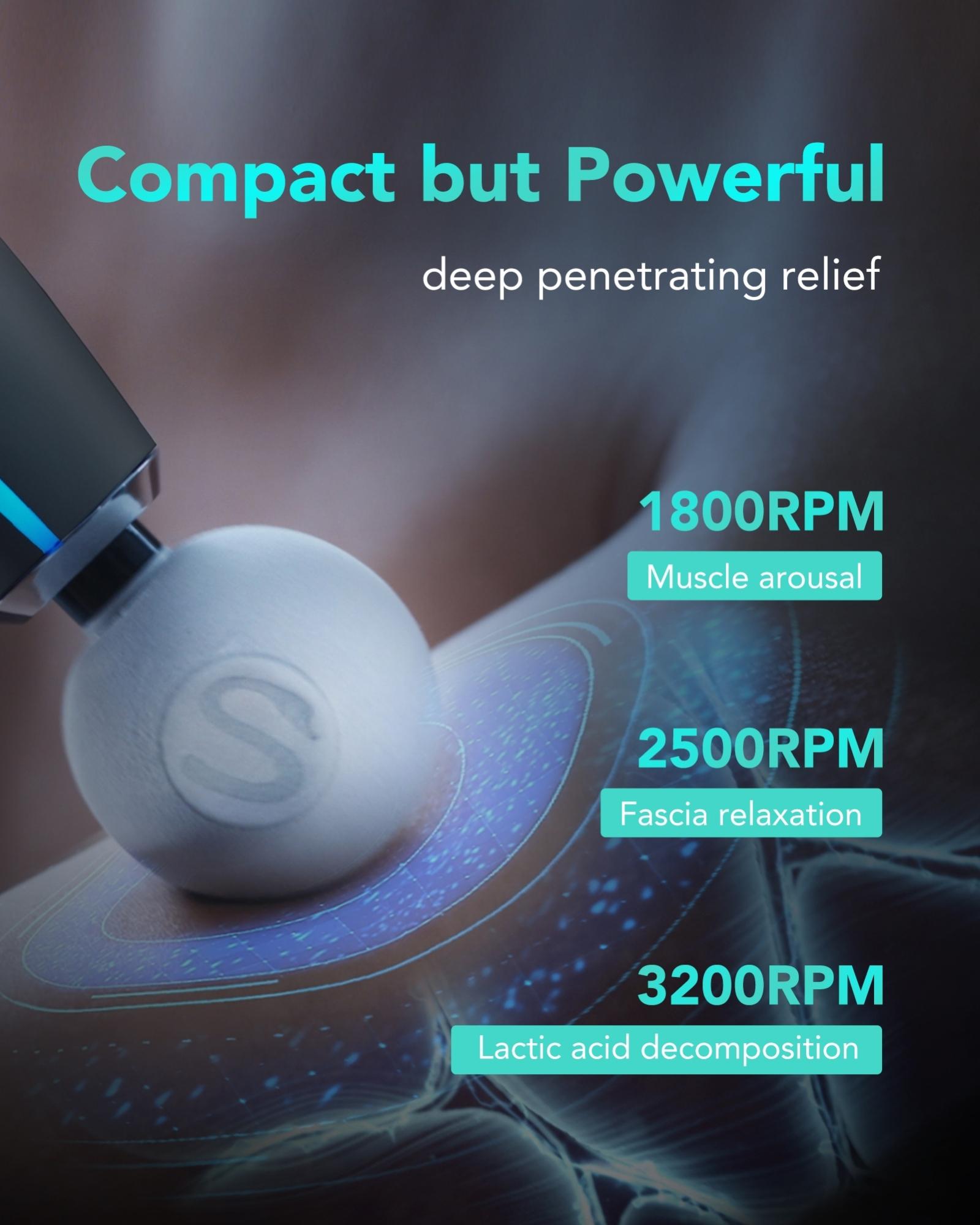 Электромассажер перкуссионный для тела SKG F7E (2635517122) - фото 12 Электромассажер перкуссионный для тела SKG F7E (2635517122) - фото 12