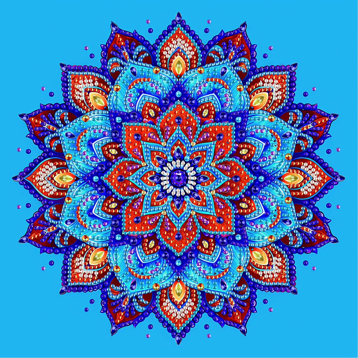 Алмазная мозаика Brushme Яркий цветок 25x25 см (BH017)