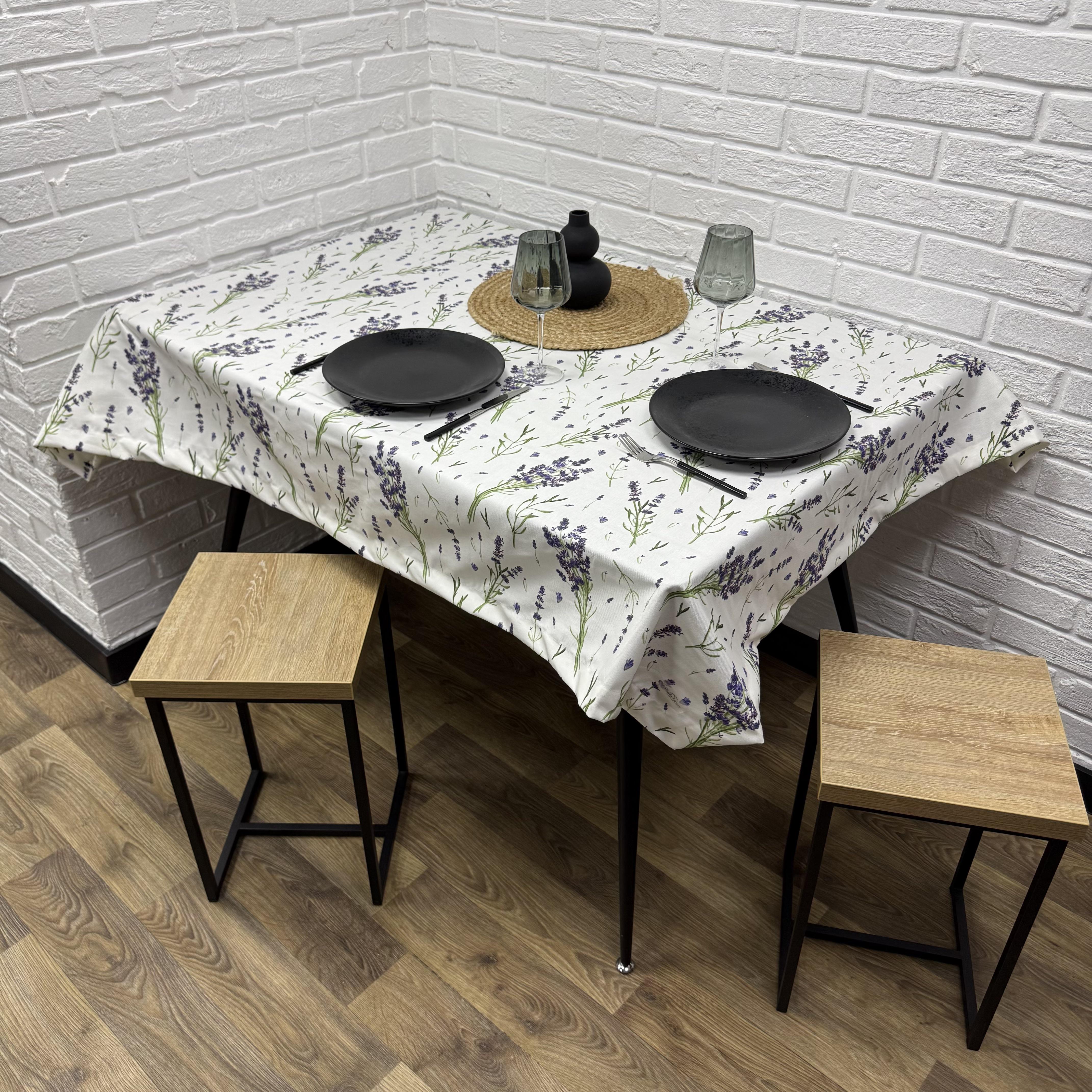 Скатерть Comfort Home Bouquet lavender водоотталкивающая с тефлоновым покрытием 100x150 см